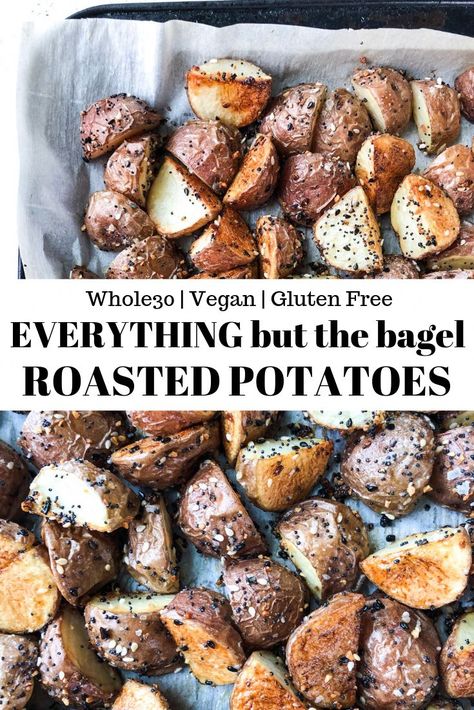 Crispy Roasted Potatoes, Everything But The Bagel, Everything Bagel Seasoning, Quick Side Dishes, Bagel Seasoning, Side Dish Recipes Easy, Recipe 30, Baked Potatoes, Goulash