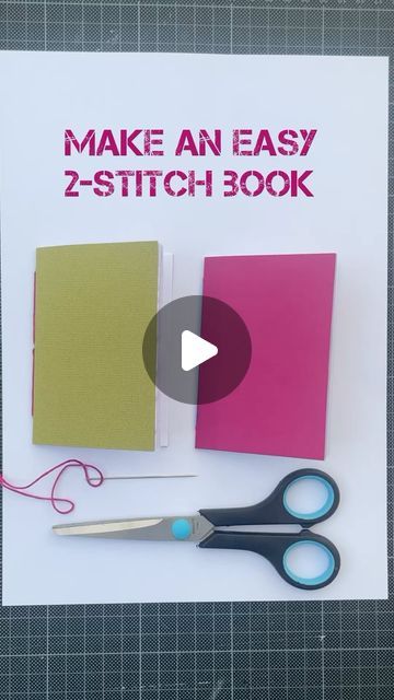 Lin Kerr - Artist on Instagram: "Many young children find it thrilling to make their own 16-page book and will often spend the rest of the day writing and drawing in it.  This is the ‘easy 2-stitch notebook’ which can also be made by folding 2 x A4 sheets in half and sewing them together.  Over the years, I have used the single section pamphlet for wedding order-of-service booklets, family projects and even for limited edition printed art books.  #bookbinding #singlesectionpamphlet #stitchedbook #holidayproject #funwithkids #makealittlebbok #makeyourownbook #makeanotebook #papercraft #origami #foldedbook #makeapamphlet #blankbooks #holidayfun #childproject" Stitch Notebook, Family Projects, Stitch Book, Wedding Order, Family Project, Printed Art, Art Books, Holiday Projects, Book Binding