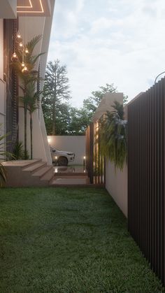 Tatweer Villa on Behance Frontyard Landscape, House Structure Design, Landscape Layout, Garden Pergola, Luxury Houses Mansions, Garden Border, Yard Landscape, House Backyard, Modern Villa Design