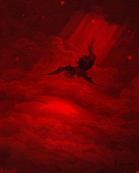 Art Aesthetic Pictures, Rennaissance Art, Gustave Dore, Dark Images, Angel Aesthetic, Occult Art, Dark Art Illustrations, Scary Art, Red Art