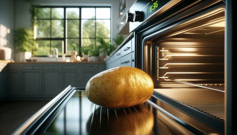 How To Cook A Baked Potato In A Convection Oven - Recipes.net Baked Potatoes In Convection Oven, Pork Spices, Cooking Baked Potatoes, Perfect Baked Potato, Spiced Vegetables, Main Dish Salads, A Potato, Dessert Ingredients, Fruit Cocktails