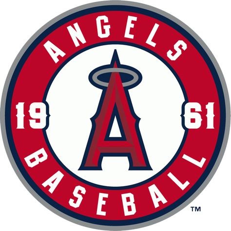 Anaheim Angels Baseball, Angel Collectibles, Old Baseball Cards, Baseball Ticket, Mlb Team Logos, Anaheim Angels, Angels Baseball, Mlb Logos, Angels Logo