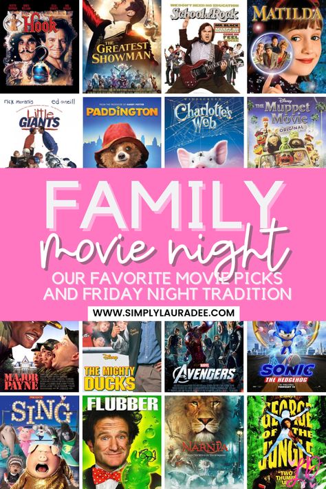 Get ready to kick back and relax with our ultimate guide to Friday night family movie traditions! From timeless classics to new favorites, discover the perfect flick to make memories and unwind with loved ones. Family Movie Night Ideas, Classic Family Movies, Family Movie Night Themes, Movie Night Theme, Movie Night For Kids, Modern Homestead, Preschool Mom, Friday Nights, Popcorn Recipes