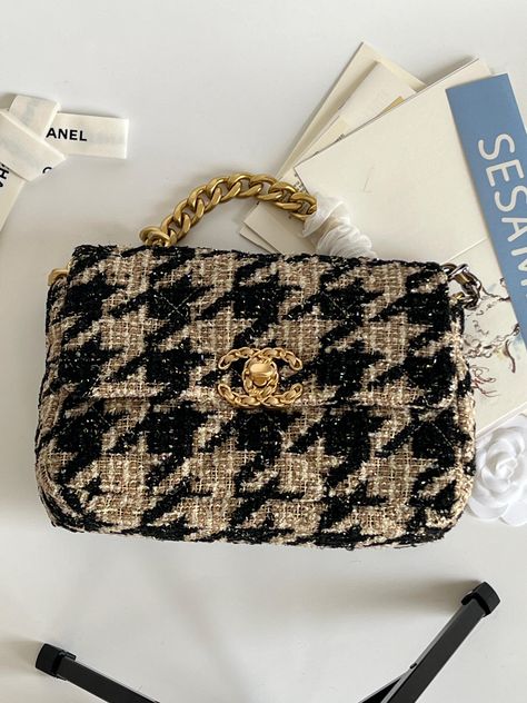 Chanel Tweed Bag, Tweed Bag, Chanel 19, Tote Outfit, Chanel Tweed, Chanel Chanel, Handbag Outfit, Chanel Official, Chanel Official Website