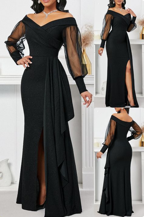 Black wedding guest outfits