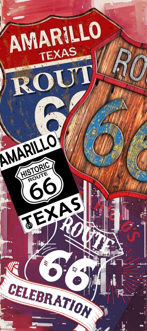 Route 66 Wallpaper, Travel Wallpapers, Dynamic Wallpaper, Kaos Oblong, Girly Wallpaper, Route 66 Road Trip, Amarillo Texas, Iphone Dynamic Wallpaper, Swag Quotes