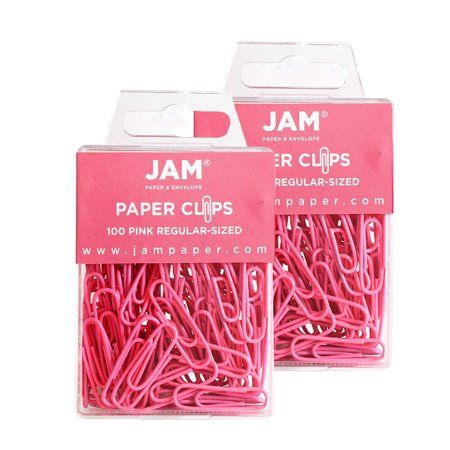 Office Desk Supplies, Small Binder, Pink Office, Cool School Supplies, Desk Essentials, Jam Paper, Binder Clips, Desk Supplies, Cute School Supplies