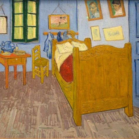 Van Gogh's Room in Arles Van Gogh Room, Bedroom In Arles, Gogh Paintings, Theo Van Doesburg, Vincent Van Gogh Paintings, Arte Van Gogh, Van Gogh Museum, Bedroom Canvas, Van Gogh Paintings