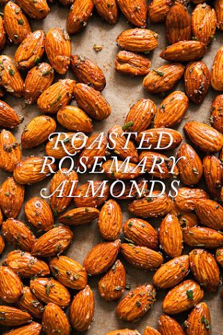 Rosemary Almonds, Roasted Almonds, Foods With Gluten, Wheat Free, Cayenne, I Love Food, Paleo Recipes, Appetizer Snacks, Savoury Food