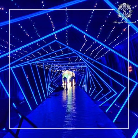 Samani Decorators (@samanidecorators) • Instagram photos and videos Futuristic Wedding Decor, Futuristic Wedding, Sangeet Decor, Reception Decorations, Walkway, Wedding Decor, Big Day, The Future, Fair Grounds