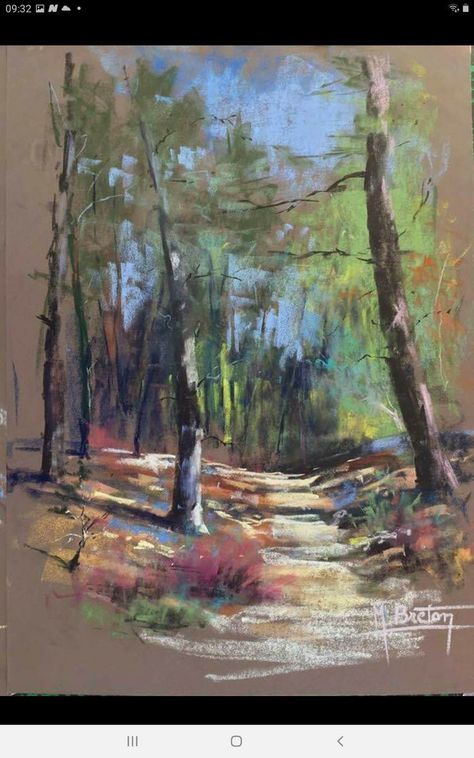 Pastel Artwork Soft, Chalk Pastel Art Ideas Landscapes, Loose Landscape Painting, Chalk Pastels Art, Oil Pastel Paintings Landscape, Beautiful Landscapes Paintings Acrylics, Soft Pastels Paintings, Soft Pastel Art Ideas, Soft Pastel Landscape