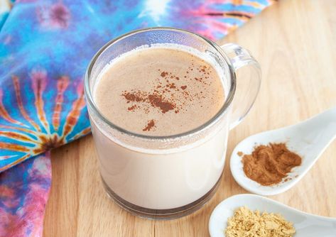 Spiced Almond Milk - Create Mindfully Almond Milk Drinks, Paleo Drinks, Spiced Almonds, Vegan Marshmallows, Vegan Whipped Cream, Spiced Drinks, Stressful Day, Vegan Drinks, Seasonal Drinks