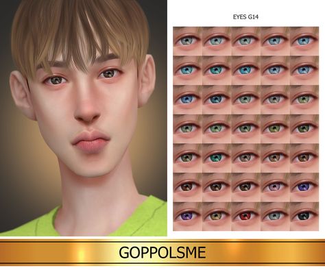 Eyes Sims 4 Cc, Alpha Sims, Sims 4 Cc Eyes, Cc Sims4, Sims Clothes, Sims 4 Download, The Sims 4 Download, Sims Four, Golden Eyes