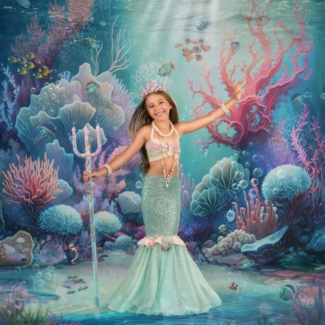 Mermaid Photoshoot Ideas, Diy Mermaid Birthday Party, Mermaid Dress Pattern, Mermaid Dress Girls, Pastel Mermaid, Pool Party Dresses, Angel Theme, Mermaid Theme Birthday Party, Baby Birthday Dress