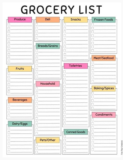 Free Printable Grocery List Templates Free Printable Grocery List Templates, Free Printable Menu Template, Grocery Shopping List Template, Grocery List Organization, Free Printable Grocery List, Menu Planning Printable, Printable Grocery List Template, Grocery List Printable Free, Organization Goals