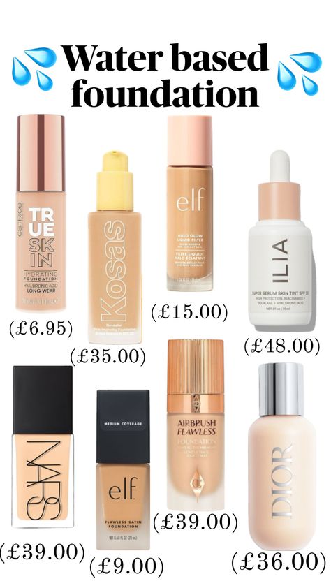 Water based foundation reccomentations #waterbased #foundation #beauty Water Based Foundation, Skin Tone Makeup, Quick Makeup, Skin Tint, Tinted Spf, Latest Makeup, Makeup Must Haves, Professional Makeup Artist, Skin Serum