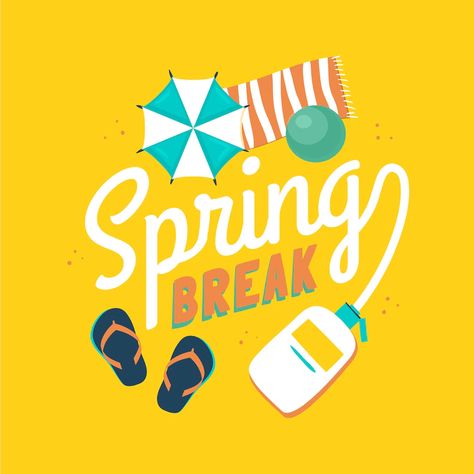 Spring Break Poster Design, Spring Flats, Happy Spring, Earn Money From Home, Online Earning, Earn Money Online, Spring Break, Graphic Resources, Poster Design