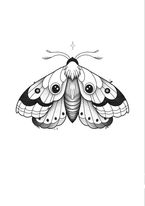 Moth Tattoo Stencil, Silk Moth Drawing, Catapillar Tattoos, Moth Outline Tattoo, Moth Tattoo Sketch, Tiger Moth Drawing, Old School Flower Tattoo, Moth Sketch Tattoo, Luna Moth Tattoo Design Black And White