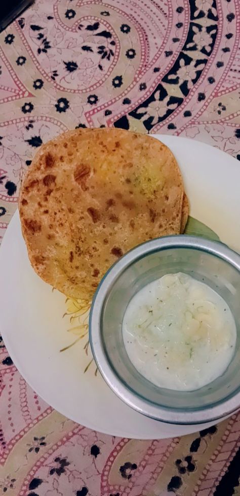 Paratha with raita Aloo Ka Paratha, Ethnic Recipes, Quick Saves