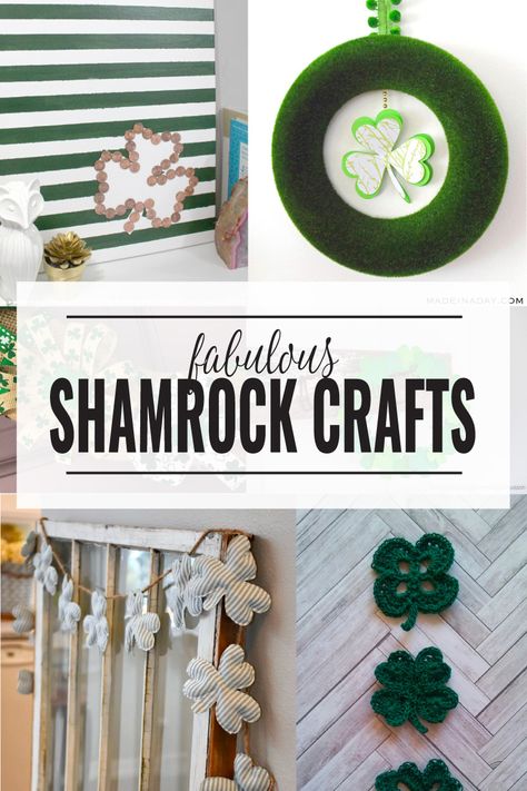 fun shamrock craft ideas for st. patrick's day Shamrock Crafts For Kids, Shamrock Crafts, Shamrock Craft, March Crafts, St Patricks Crafts, St. Patrick's Day Crafts, St Patrick Day Activities, St Patrick's Day Decorations, St Paddys