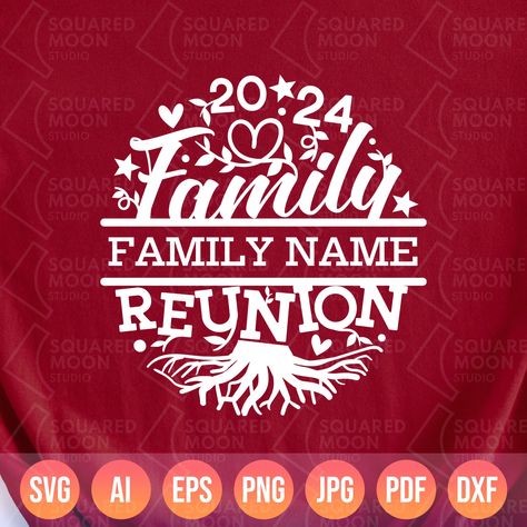 Family Reunion Svg 2024 DIY Personalized Fami Family Reunion Logo, Family Reunion Shirts Designs, Family Name Svg, Family Reunion Svg, Standee Design, Adoption Party, Family Reunion Shirts, Reunion Shirts, Reunion Ideas