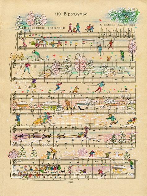 Sheet Music Art, Paint Projects, Music Score, Book Crafts, Music Notes, Christmas Art, Pretty Art, Wall Collage, Music Art