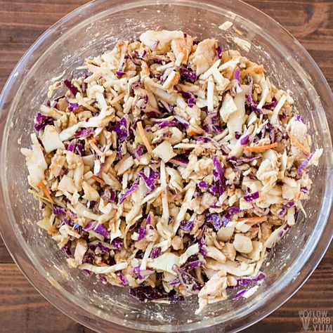 How To Make Canned Chicken Taste Better, Healthy Canned Chicken Salad, Canned Chicken Lunch Ideas, Chicken Coleslaw Salad, Salad With Canned Chicken, Canned Chicken Recipes Healthy, Chicken Salad With Canned Chicken, Chicken Salad With Cabbage, Cabbage Chicken Salad