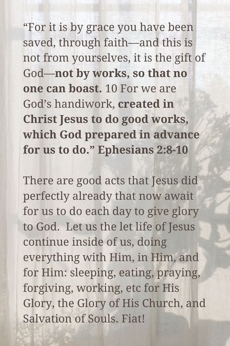 Ephesians 2:8-10 Ephesians 2 8, Ephesians 2, Bible Words, Prayer Journal, Bible, Jesus