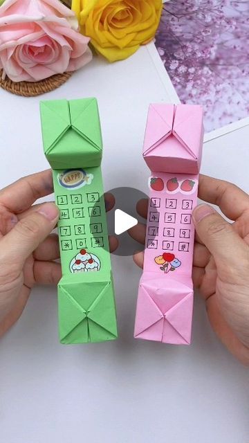 paper crafts creator on Instagram: "Origami Phone Let's Play House 
#parentchildcraft #homemadetoys #handmadeorigami #foldingpaper #kidscraft #simpleorigami #funwithkids #diytoy #creativeplay #paperfolding" Origami Phone, Homemade Toys, Kids' Crafts, Origami Easy, Paper Folding, Cardboard Crafts, Play House, Diy Toys, Creative Play