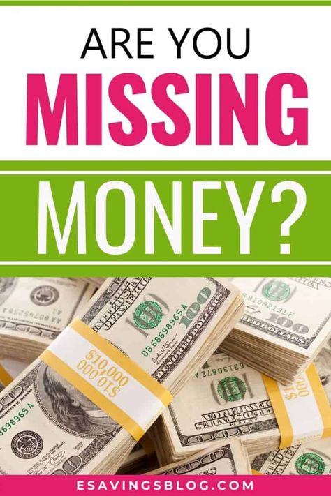 Do You Have Unclaimed Money? Check to see if you have  money being held by the government. Couples Money, Unclaimed Money, Personal Finance Lessons, Personal Finance Budget, Personal Finance Advice, Personal Finance Books, Bank Accounts, Being Held, Finance Books