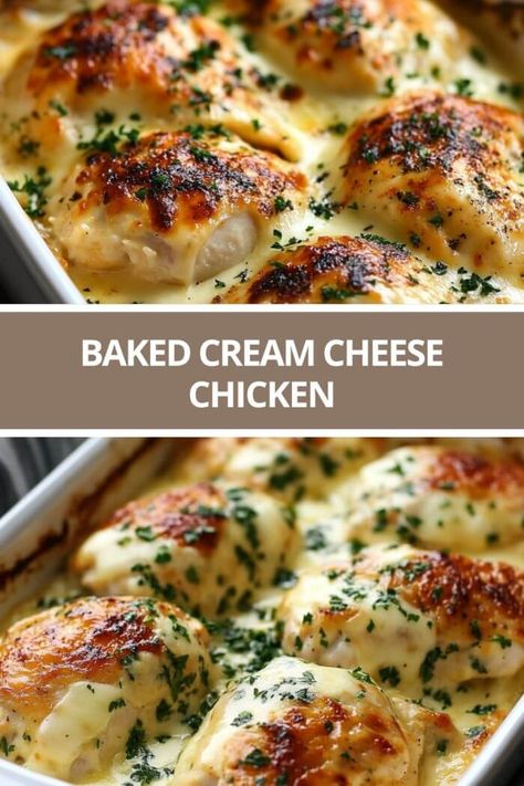 Baked Cream Cheese Chicken Keto Chicken With Cream Cheese, Baked Chicken With Cream Cheese Recipes, Cream Cheese And Ranch Chicken, Cream Cheese Chicken And Noodles, Cream Cheese Meals Dinners, Dinner Cream Cheese Recipes, Baked Chicken And Cream Cheese Recipes, Easy Cream Cheese Chicken Recipes, Stuffed Chicken With Cream Cheese