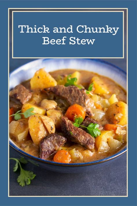 Best Thick Beef Stew Recipe, Slowcooker Beef Stew, Thick Beef Stew Recipe, Slow Cooker Thick And Chunky Beef Stew, Thick Hearty Beef Stew, Thicken Beef Stew, Crockpot Beef Stew Recipe, Chunky Beef Stew, Rouladen Recipe