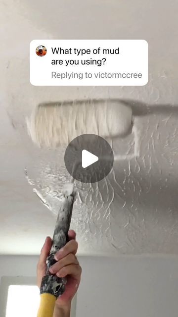 Paul Peck on Instagram: "Want To Skim Coat Your Ugly Ceiling Or Walls With a Paint Roller? WATCH THIS! #skimcoat #ugly #ceiling #walls #paintroller #trick #easy #diyideas #diy #beginner #homeimprovement #satisfying #paulpeck #paulpeckdrywall #drywalltube" Skim Coating Walls Diy, Skim Coat Ceiling, Textured Ceiling Ideas, Knockdown Texture, Skim Coating, House Flip, Diy Beginner, Ceiling Painting, Ceiling Texture