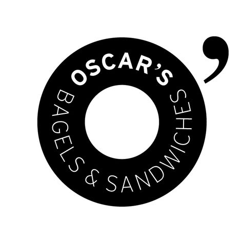 oscar's bagels logo Clean Logo Design, Classy Logos, Graphic Design Newspaper, Hand Lettering Logo, Graphisme Design, Graphic Design Marketing, Bagel Shop, Graphic Design Cards, Calligraphy Typography