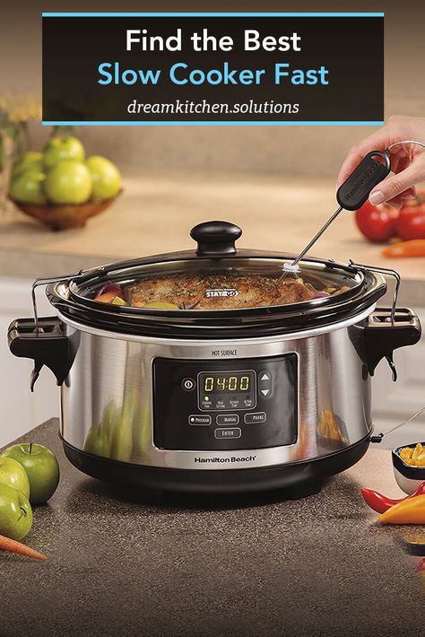 Find the best slow cooker fast!  We review 5 great models that are sure to bring convenience to your kitchen. #slowcooker Cooking Game, Slow Cook, Best Slow Cooker, Gourmet Cooking, Cooking Games, Slow Cookers, Slow Cooking, Delicious Meals, Household Appliances