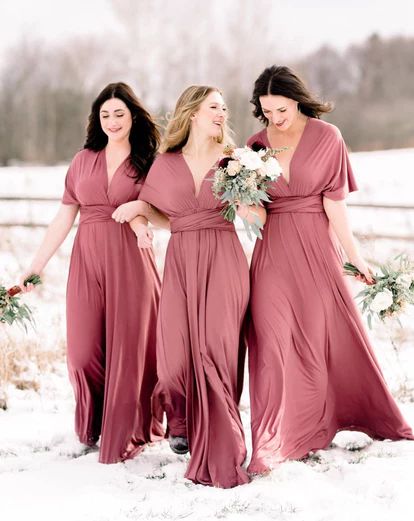 Bridesmaids Dresses With Sleeves, Bridesmaid Infinity Dress, Rose Prom Dress, Convertible Wedding Dresses, Infinity Dress Bridesmaid, Bridesmaid Skirts, Country Bride, Sky Blue Dress, Multi Way Dress