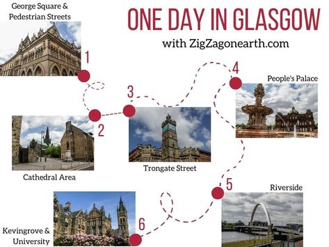 itinerary one day in Glasgow map Things To Do In Glasgow Scotland, Glasgow Bucket List, Edinburgh Trip, Things To Do In Glasgow, Glasgow Map, Scotland Winter, Scotland Bucket List, Day Trips From Edinburgh, Visit Glasgow