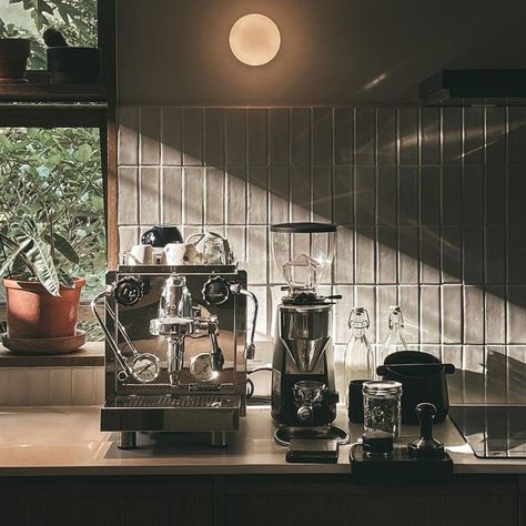 Home espresso set-up goals😍 The Rocket Fausto Grinder comes fully equipped with all the features fit for a professional barista. With 65 mm commercial grade flat burrs, and a digital display for effortless portion control, the Rocket Fausto Grinder ensures a consistent and precise grind for your home brewing needs. ☕️ Get a free bag of Lavazza Super Crema Whole Bean Espresso 1kg with the Rocket Fausto grinder! Shop in store, or online! #rocketespresso #fausto #espresso Rocket Espresso Appartamento, Espresso Machine Photography, Rocket Coffee Machine, Gaggia Espresso Machine, Commercial Espresso Machine Coffee Shop, Anza Espresso Machine, Rocket Espresso, Home Brewing, Professions