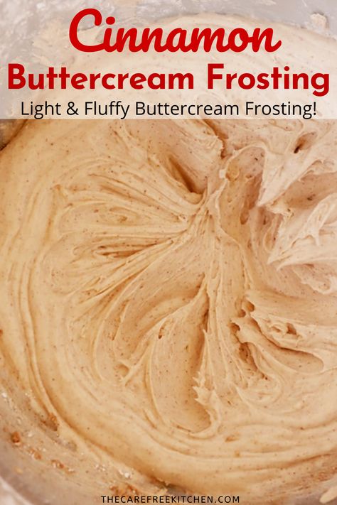 Cinnamon Cake Frosting, Cinnamon Butter Cream Frosting, Cinnamon Filling For Cake, Buttercream Frosting For Cinnamon Rolls, Peppermint Icing Recipe, Cinnamon Frosting Recipe, Cinnamon Icing Recipe, Buttercream Frosting Flavors, How To Make Buttercream Frosting