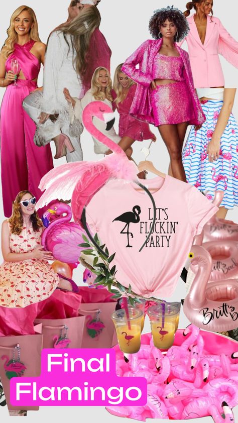 Final Flamingle Bachelorette, Final Flamingle, Flamingle Bachelorette, Flamingo Bachelorette Party, Flamingo Bachelorette, Bachelorette Vegas, Hens Party Themes, Flamingo Theme, Vegas Bachelorette