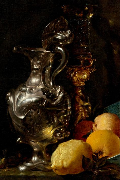 Willem Kalf Paintings, 1800s Food, Willem Kalf, Painting Alternative, Dutch Still Life, Painting Still Life, Still Life Art, Classical Art, Art Table