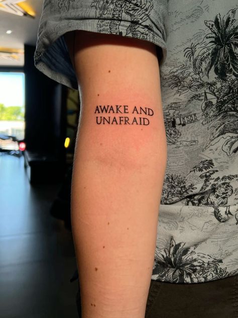 20th Birthday Tattoo Ideas, My Chemical Romance Lyric Tattoo, Awake And Unafraid Tattoo My Chemical Romance, Simple Mcr Tattoo, Rob Zombie Tattoo Ideas, Mcr Lyrics Tattoo, Famous Last Words Tattoo, Awake And Unafraid Tattoo, My Mercy Prevails Over My Wrath Tattoo