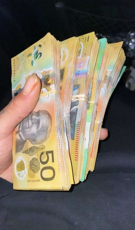 Aud Money, Aus Money Aesthetic, Money Aesthetic Australia, Cash Australian, Australian Dollars Aesthetic, Money Australian Cash Aesthetic, Australian Money Aesthetic, Paycheck Aesthetic, Australian Money Stacks