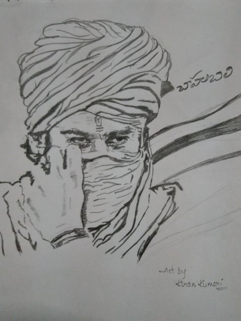 #darling #prabhas #baahubali Bahubali Drawing, Prabhas Drawing, Darling Prabhas, Buddhist Art Drawing, Indian Art Gallery, Buddhist Art, Book Art Drawings, Indian Art, Art Drawing