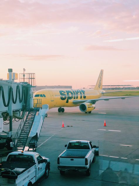 Spirit Airlines Save Up Money, Morning Flight, American Flag Wallpaper, Spirit Airlines, Flag Wallpaper, Airplane Photography, Florida Trip, Florida Travel, Early Morning