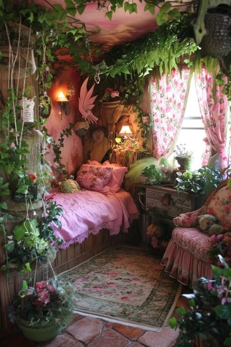 25 Magical Fairy Bedroom Ideas for a Touch of Whimsy Fairy Bedroom, Fairy Room, Dream Bedroom Inspiration, Room Redesign, Room Deco, Cute Bedroom Decor, Dream House Rooms, Cozy Room Decor, Dreamy Room