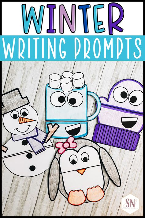 Need some winter writing prompts that your first grade students will love? All of these winter writing activities include writing paper, plus winter themed crafts, making them perfect for lower elementary! Winter Activities For First Grade, Winter Craft 2nd Grade, Winter Crafts For First Grade, Winter First Grade Activities, Christmas Activities For First Grade, January Classroom Activities, Christmas Activities First Grade, First Grade Christmas Crafts, Christmas Reading Activities 1st Grade