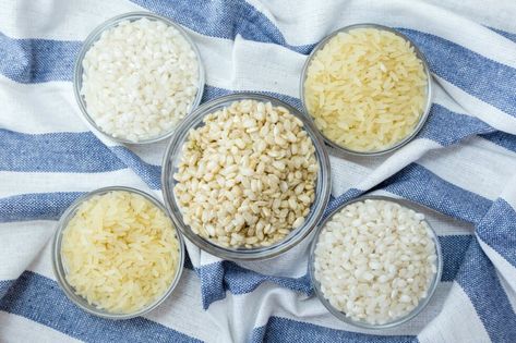 A Quick Guide to Rice Varieties (with recipes) | Carolina® Rice Vegetarian Sushi Rolls, Mahatma Rice, Rice Basmati, Rice Asian, Short Grain Rice, Cooking Substitutes, Orzo Dishes, Brussel Sprout Recipes, Raw Rice