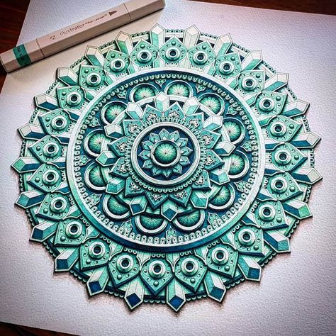 Baz Furnell, Mandela Patterns, Mandala Drawings, Dream Drawing, Procreate Drawing, 3d Mandala, Mandala Art Therapy, Design Mandala, Mandalas Painting