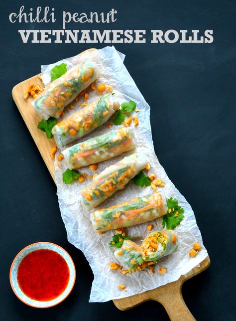 Starter Vegetarian, Starters For Dinner, Vietnamese Rolls, Vegan Dinner Party, Dinner Party Starters, Vegan Party Food, Dinner Party Recipes, Starters Recipes, Vegan Eating